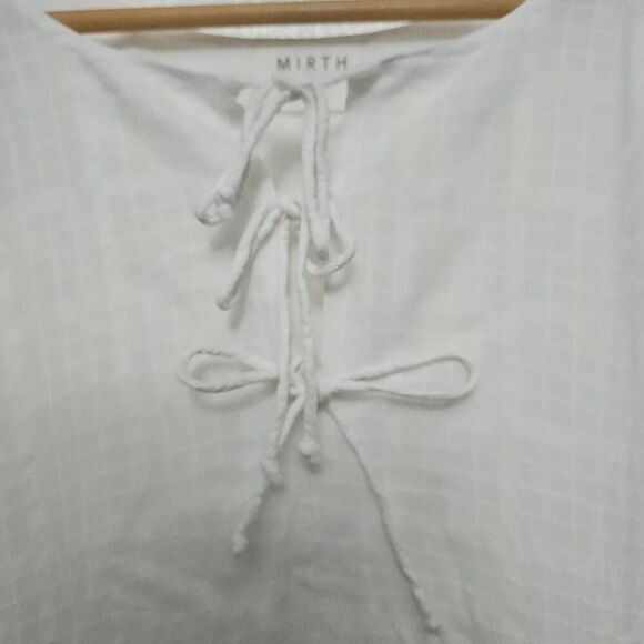 Mirth Sonoma dress box weave  in white - Picture 3 of 10